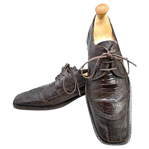 DAVID X Midtown Genuine Lizard Crocodile Dress Oxfords - Picture 10 of 10